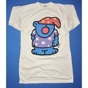 Vintage Sleep Shirt Night Gown Cozy Womens Beth Michaels MediumJimmy cartoon '91